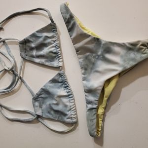 Maui Girl two piece tie-dye suit